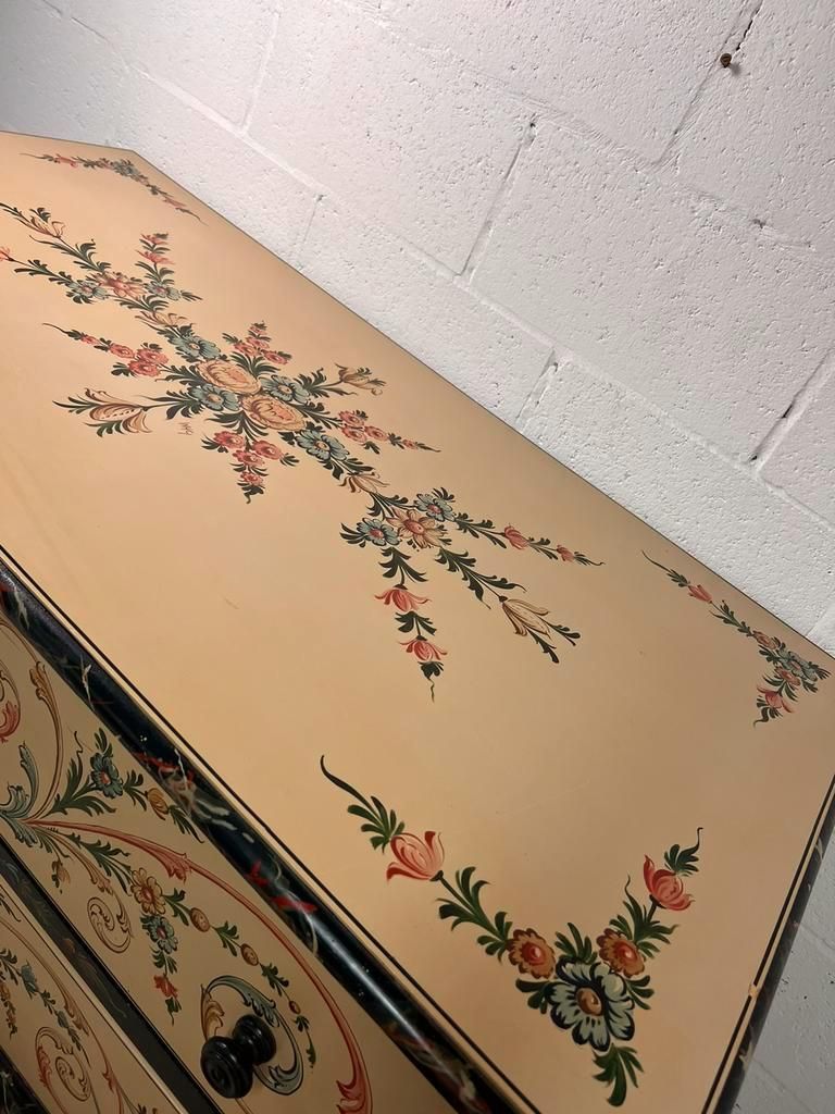 Hand painted xl chest of drawers