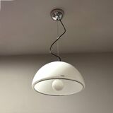 Vintage iGuzzini Hanging Lamp in White Acrylic Model 3072, 1970s