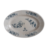 Plat ovale longwy fin xixème