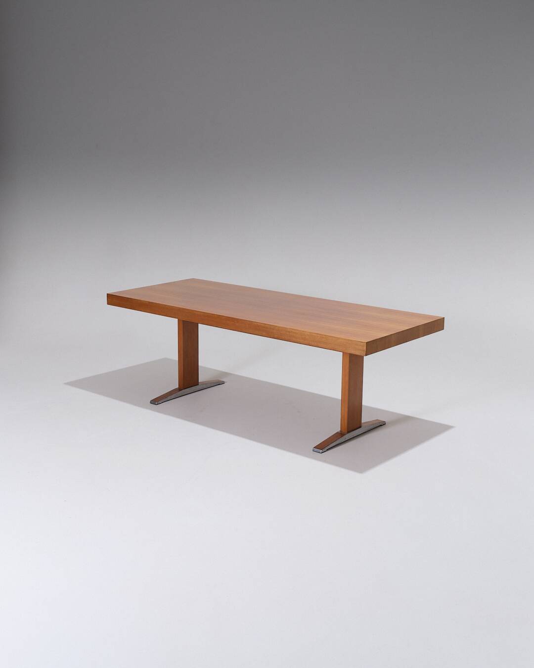 Height-Adjustable Wooden Dining Table, 1970s | Selency