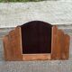 Art Deco dressing table mirror from the 1950s in solid oak.