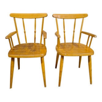 Paire de chaise fauteuil en bois enfant Herlag