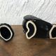 Jewelry box ceramic candy box black and gold bird shape
