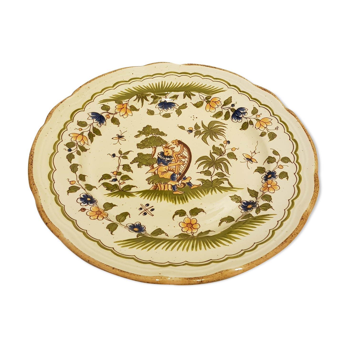 8 assiettes céramique Moustiers