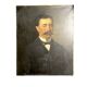 Oil on canvas portrait of an ancestor signed A. Juliard dated 19th century.