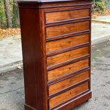 Semainier en bois massif d'époque 19ème