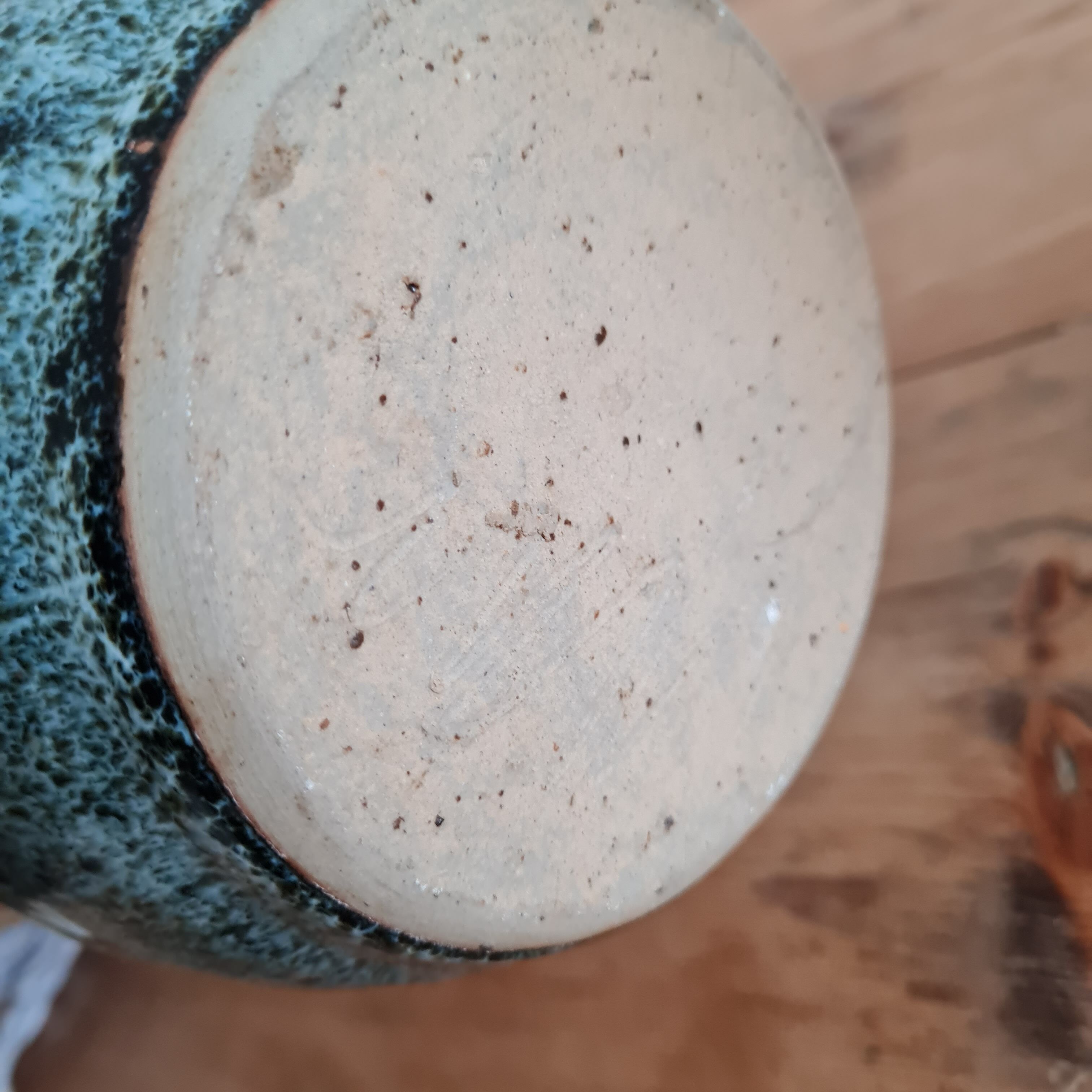 Artisanal stoneware lamp 1960