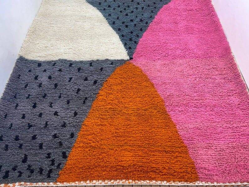 Tapis beni ouraine fait main artisanale traditionnelle taille 150 x 250 cm