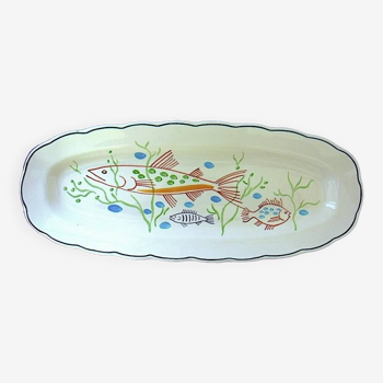 Earthenware fish dish