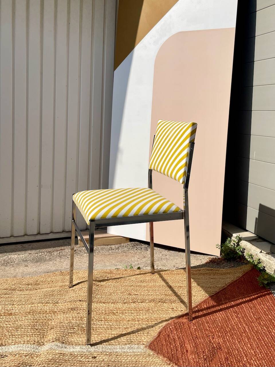 Reupholstered modernist chair