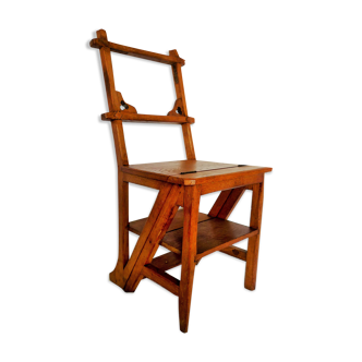 Chaise escabeau de bibliotheque
