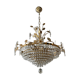 Crystal grapevine waterfall chandelier from the 70s