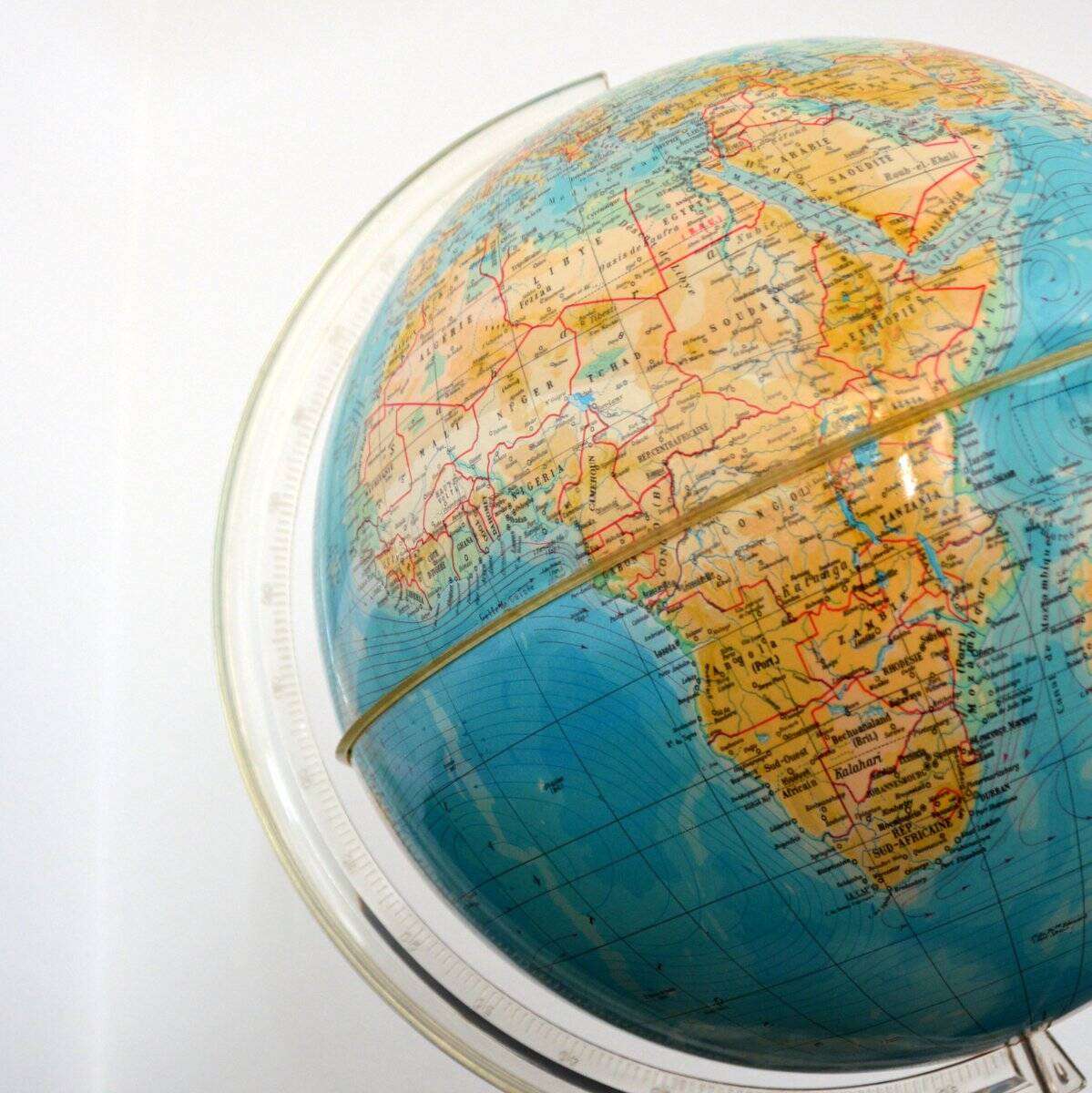 Terrestrial globe, illumina italy 1960s XL format
