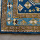 Oriental carpet 152 x 110 cm Blue background Handmade XXth