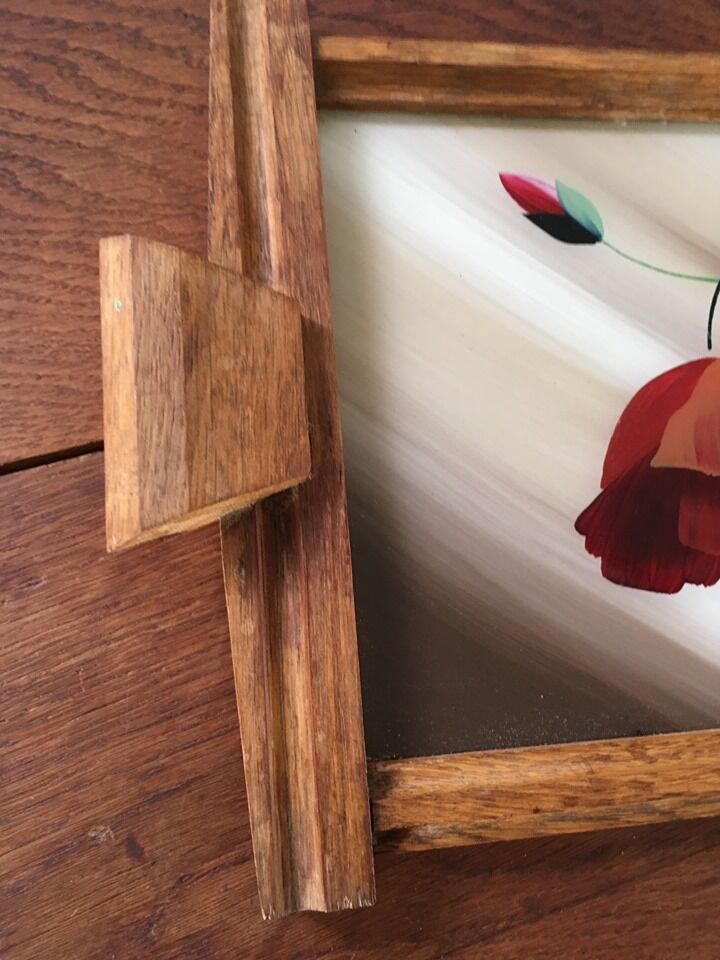 Vintage poppy platter