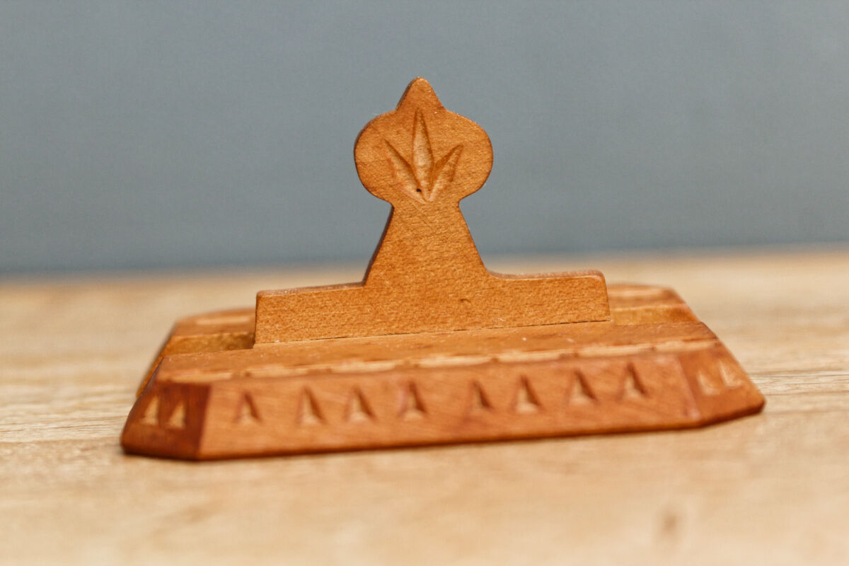 Carved wooden salt box, Savoie, Queyras