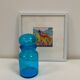 Small turquoise blue jar from the 70s