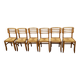 Set of 6 raw stone chairs French design