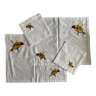 Set of 2 placemats and their “birds” napkins