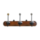 Vintage wood and metal patère
