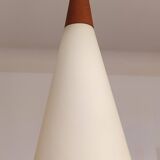 Opaline and Scandinavian teak suspension Denmark