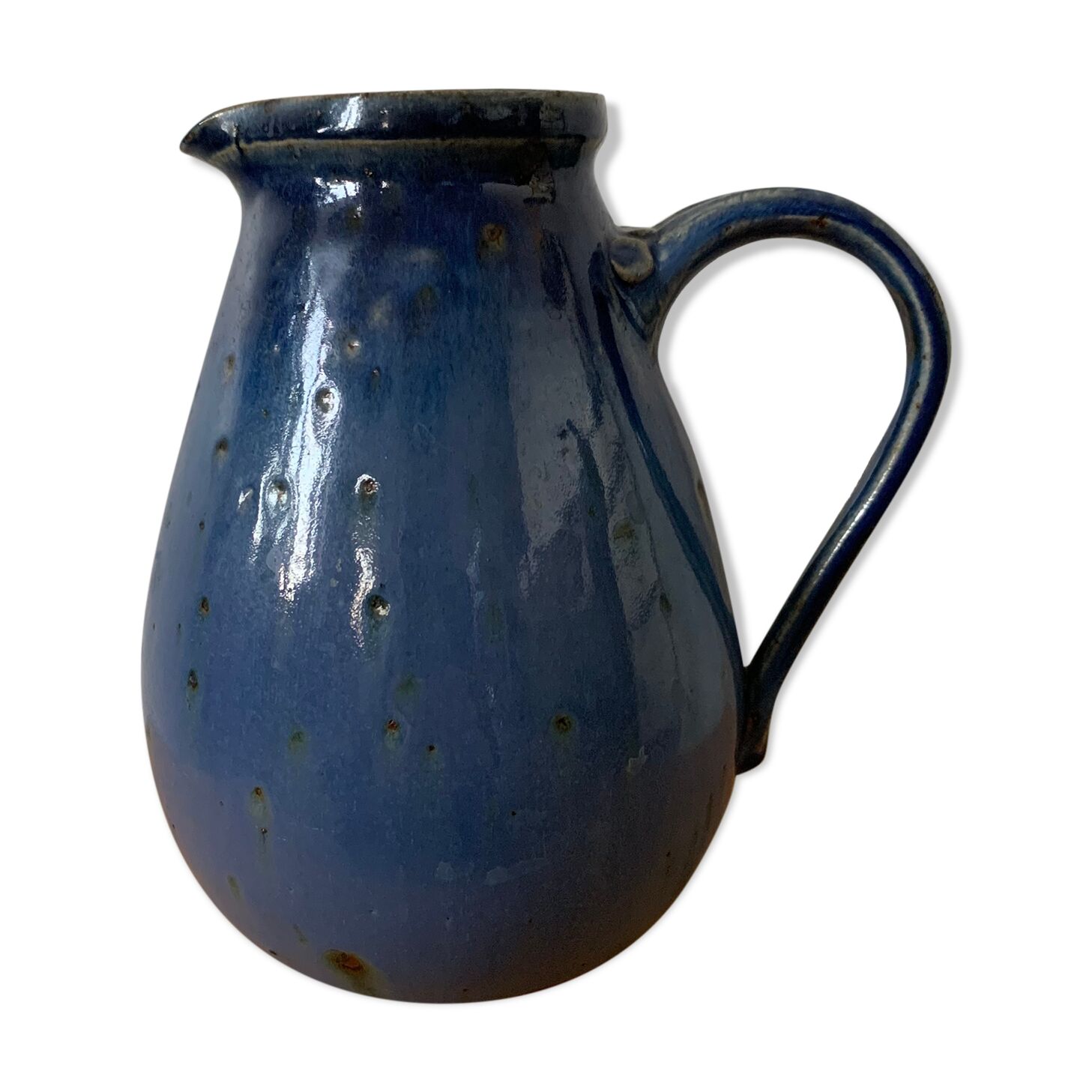 Enamelled ceramic pitcher
