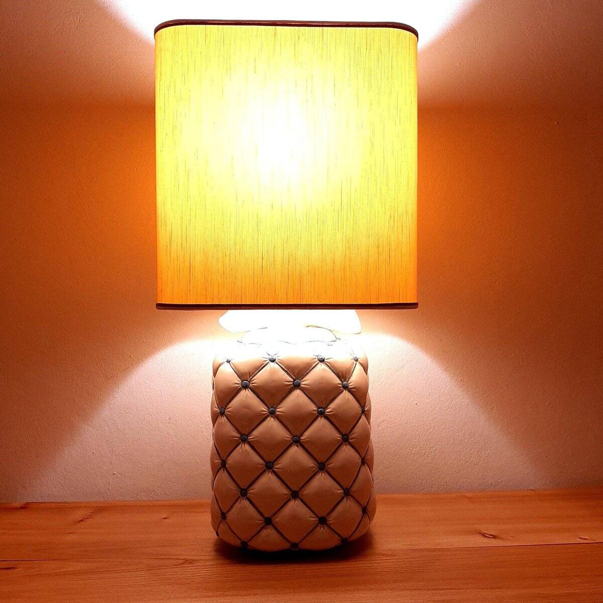 Vintage ceramic table lamp, Italy, 1960s
