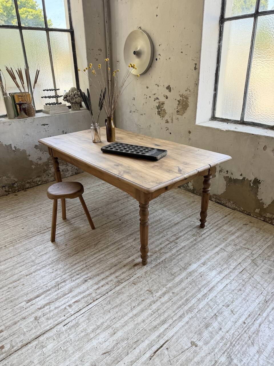 Walnut bistro farmhouse table 180cm