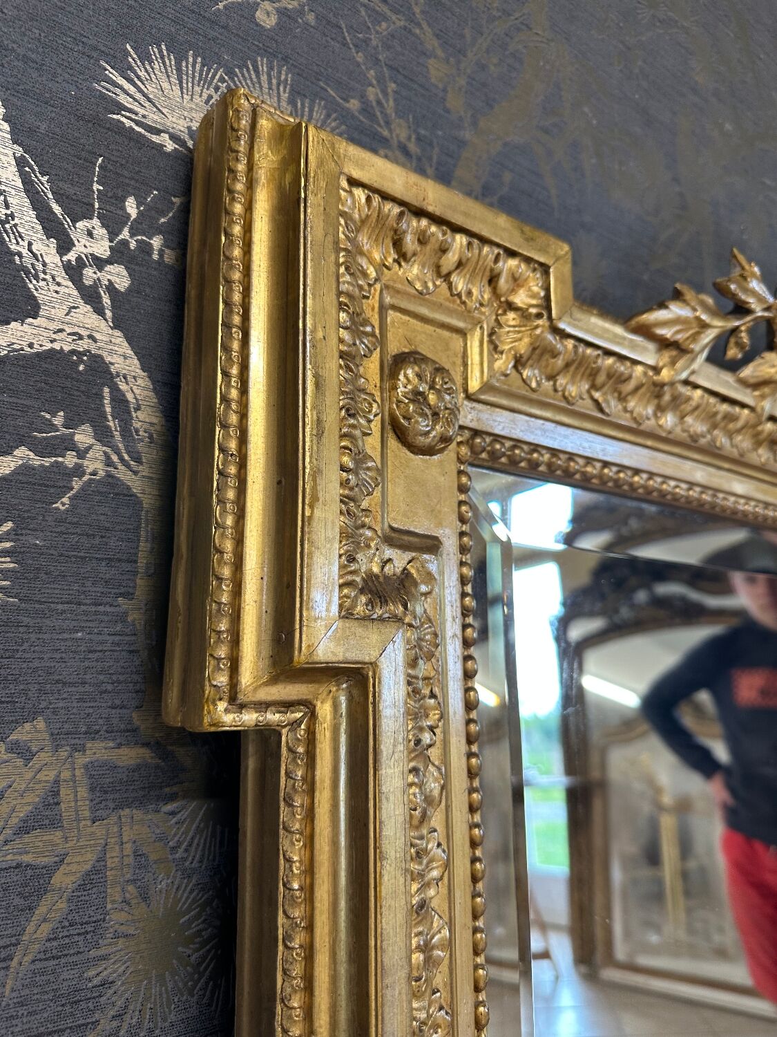 Miroir époque Napoléon III 149x107x112