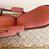 19th century Voltaire rack and pinion armchair in walnut