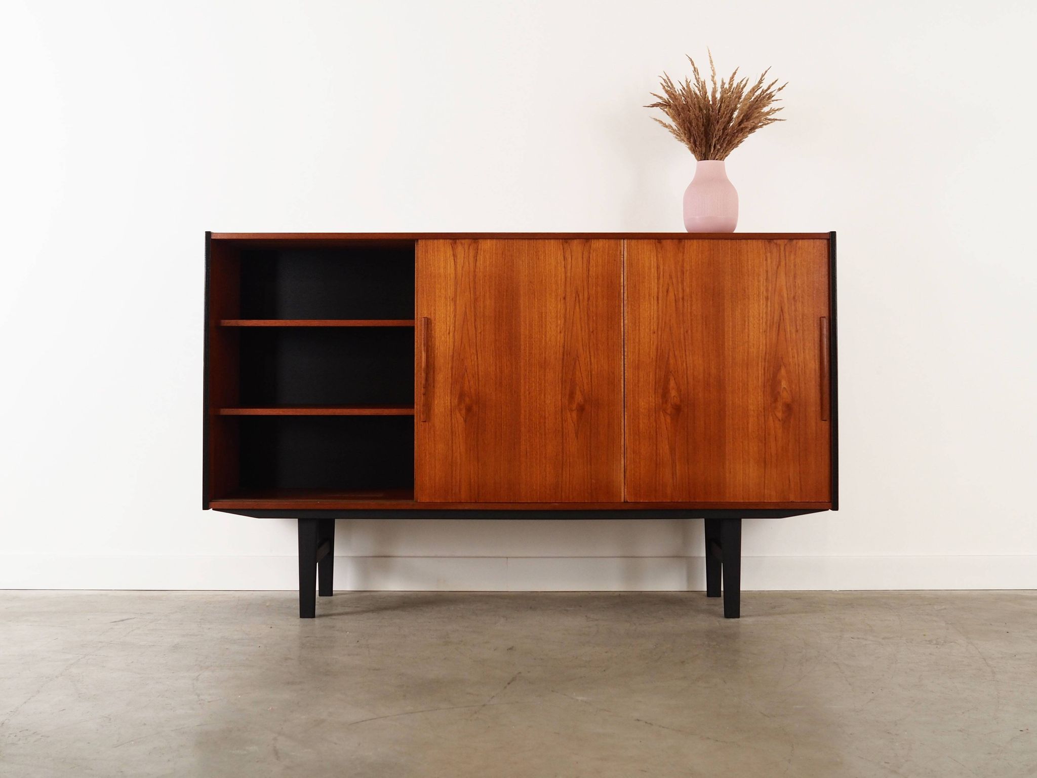 Teak highboard, Danish design, 1960s, production: Denmark