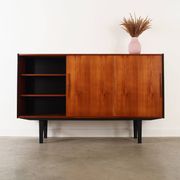 Teak highboard, Danish design, 1960s, production: Denmark