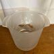 Seau A Glace Ancien SPIE Verre Moulé Carte Europe Vintage