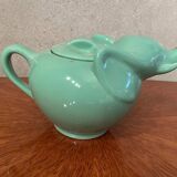 Green vintage elephant teapot