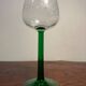 6 verres à pied en verre ciselé