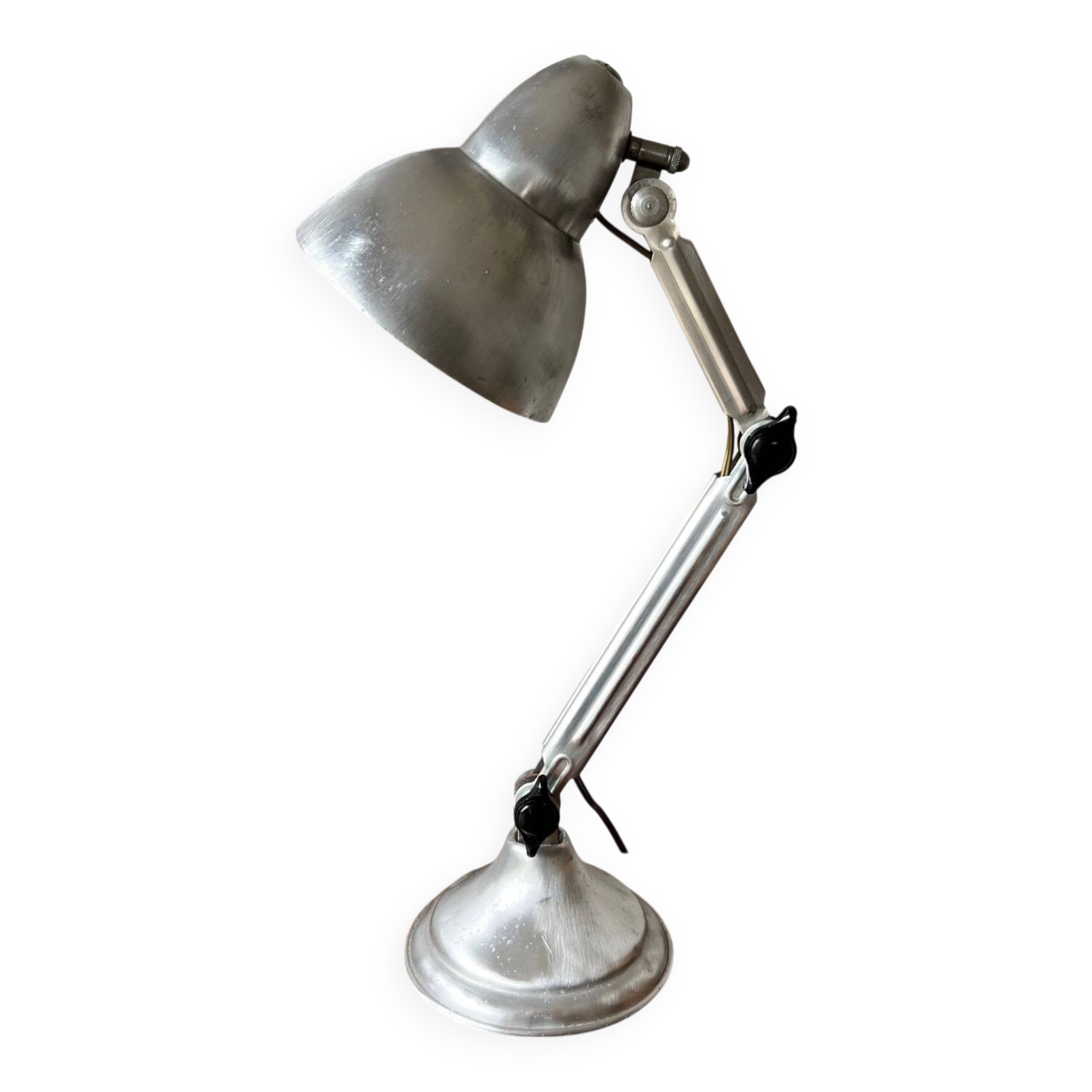 Vintage workshop lamp “Super Chrome”