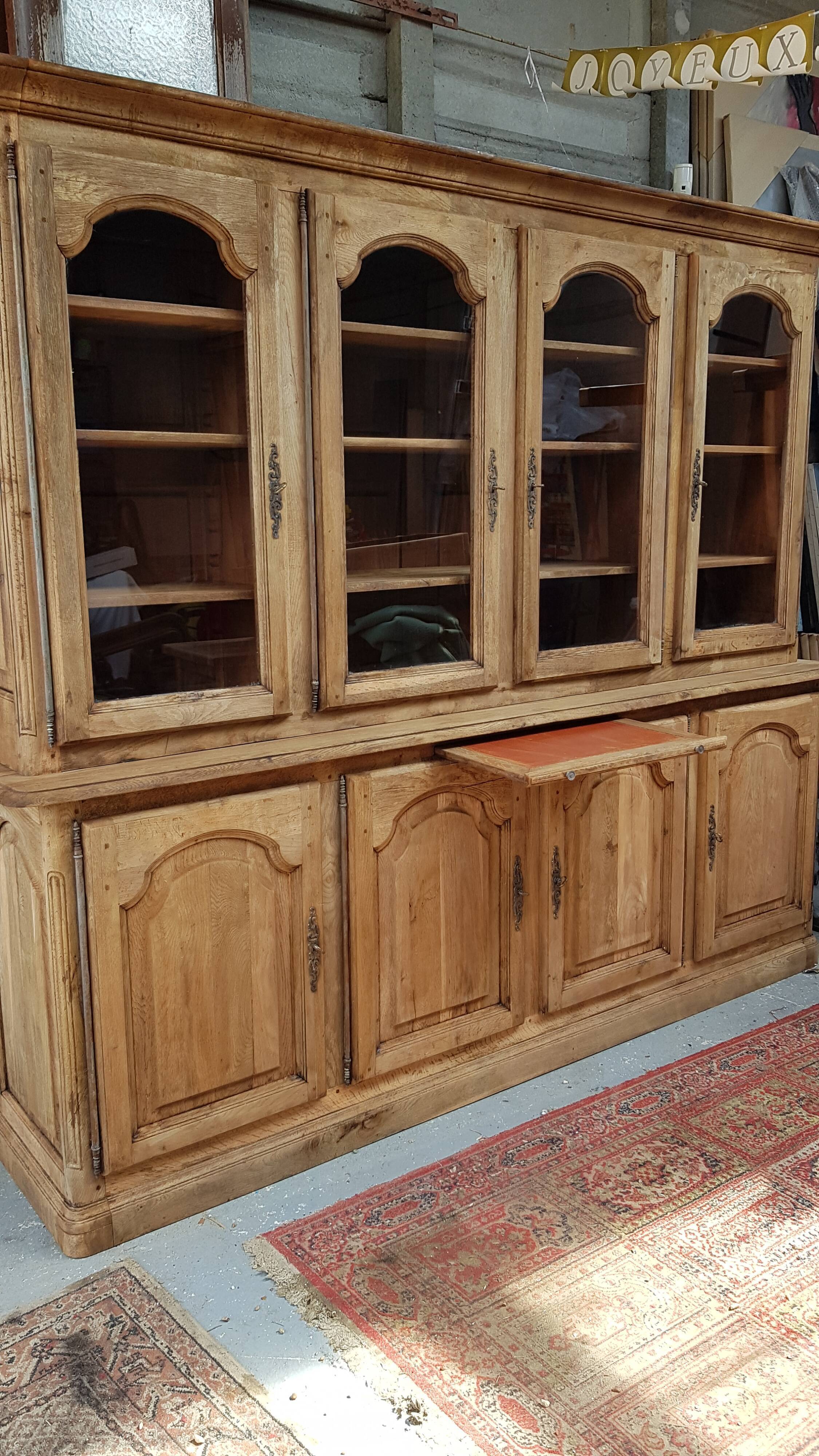 Solid oak bookcase