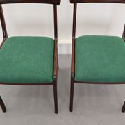 Chaises à manger danoise du milieu du siècle de Poul Jeppesens Møbelfabrik années 1960