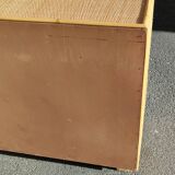 Chest of drawers 5 drawers in rattan and cannage