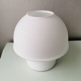 Glassh-tte Limburg 80s white glass mushroom table lamp