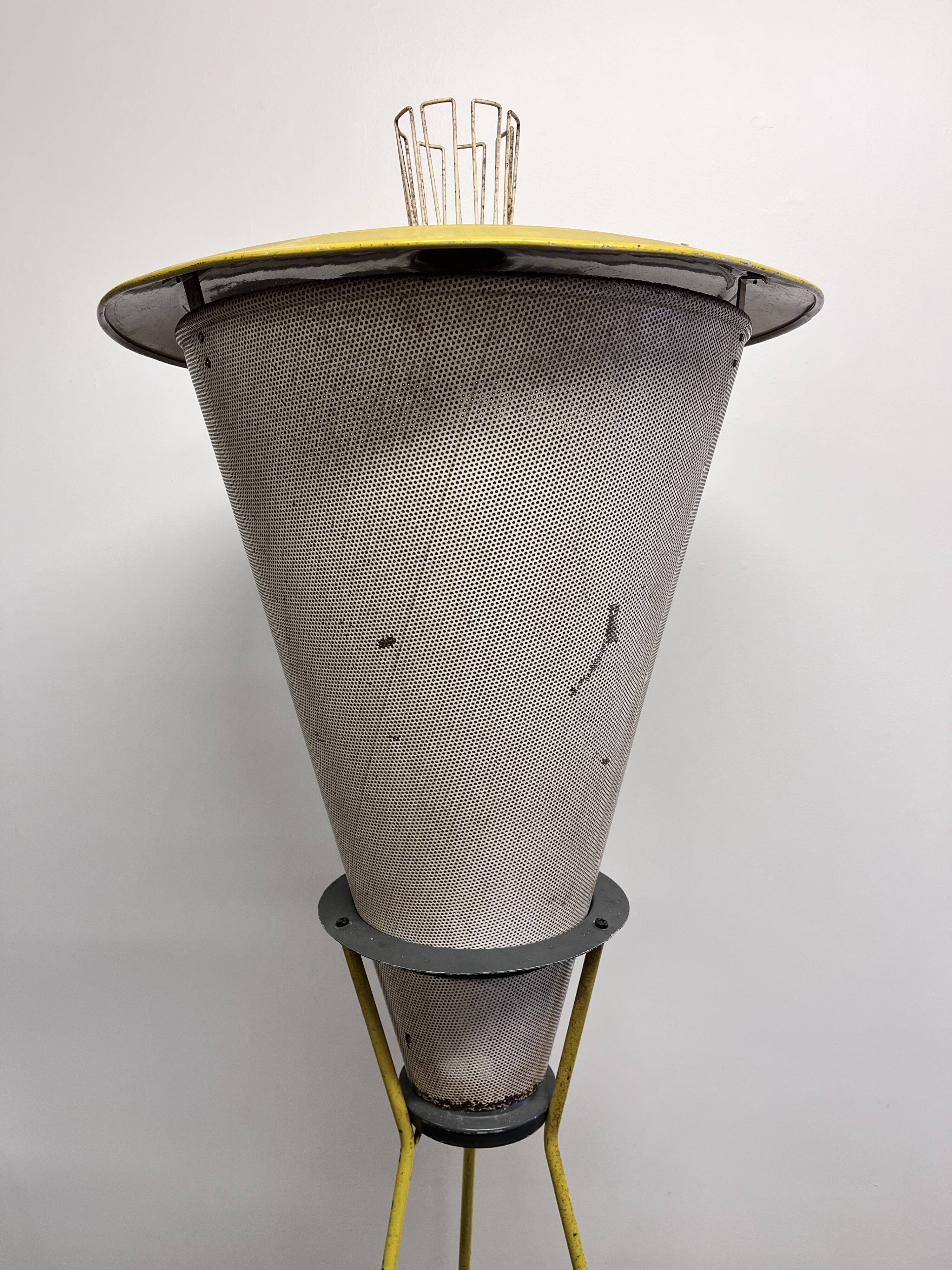 Very rare vintage Perfolux floor lamp by designers Hiemstra & Evenblij, Ed