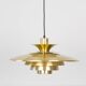 Danish vintage pendant lamp Verona by Kurt Wiborg, Jeka, 1980s