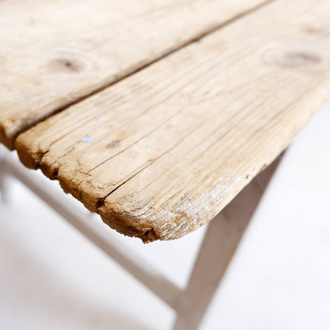 Large solid wood farmhouse table