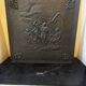 Cast iron fireplace plaque rural scene 64/64 cm
