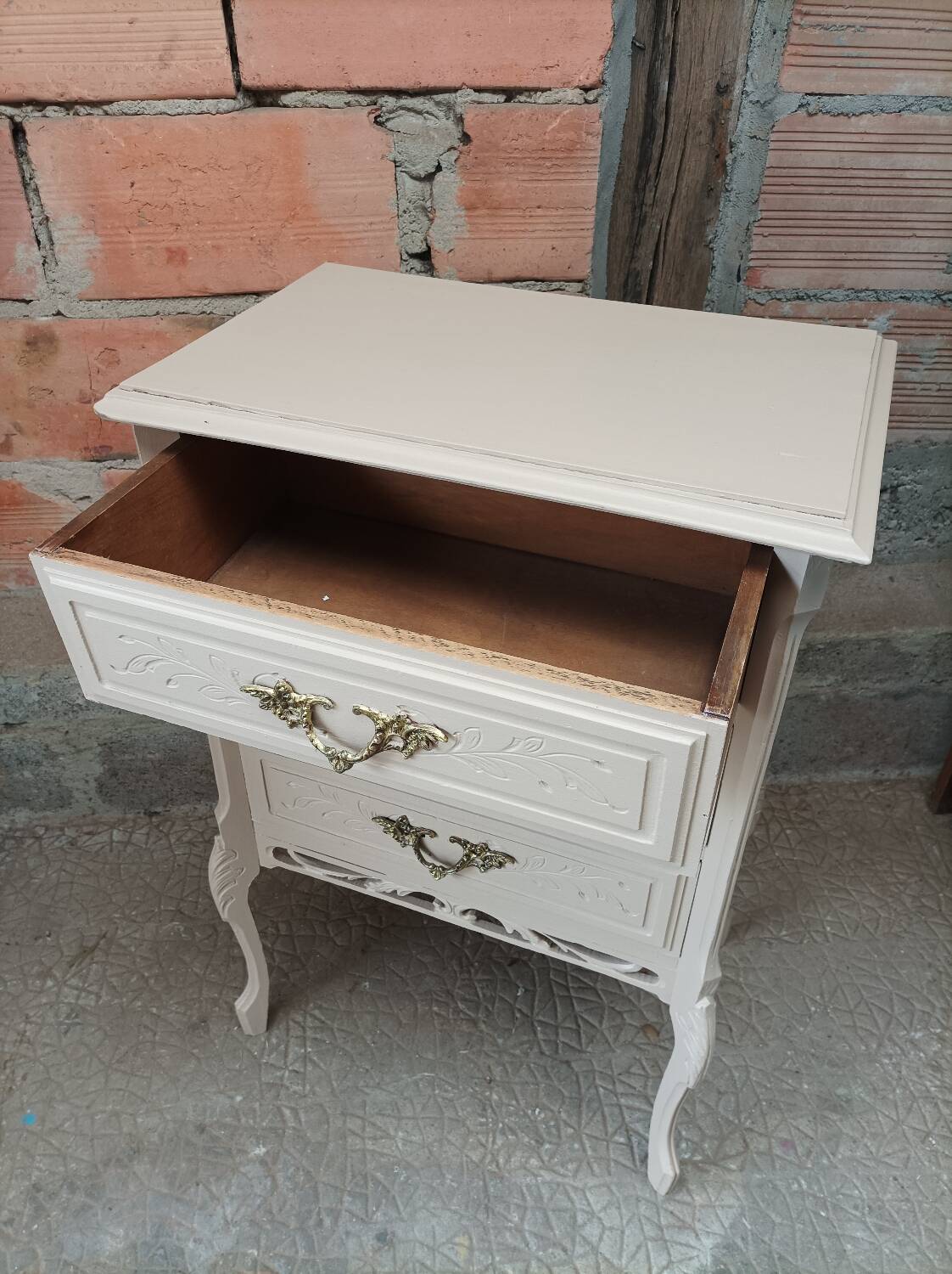 Antique bedside table