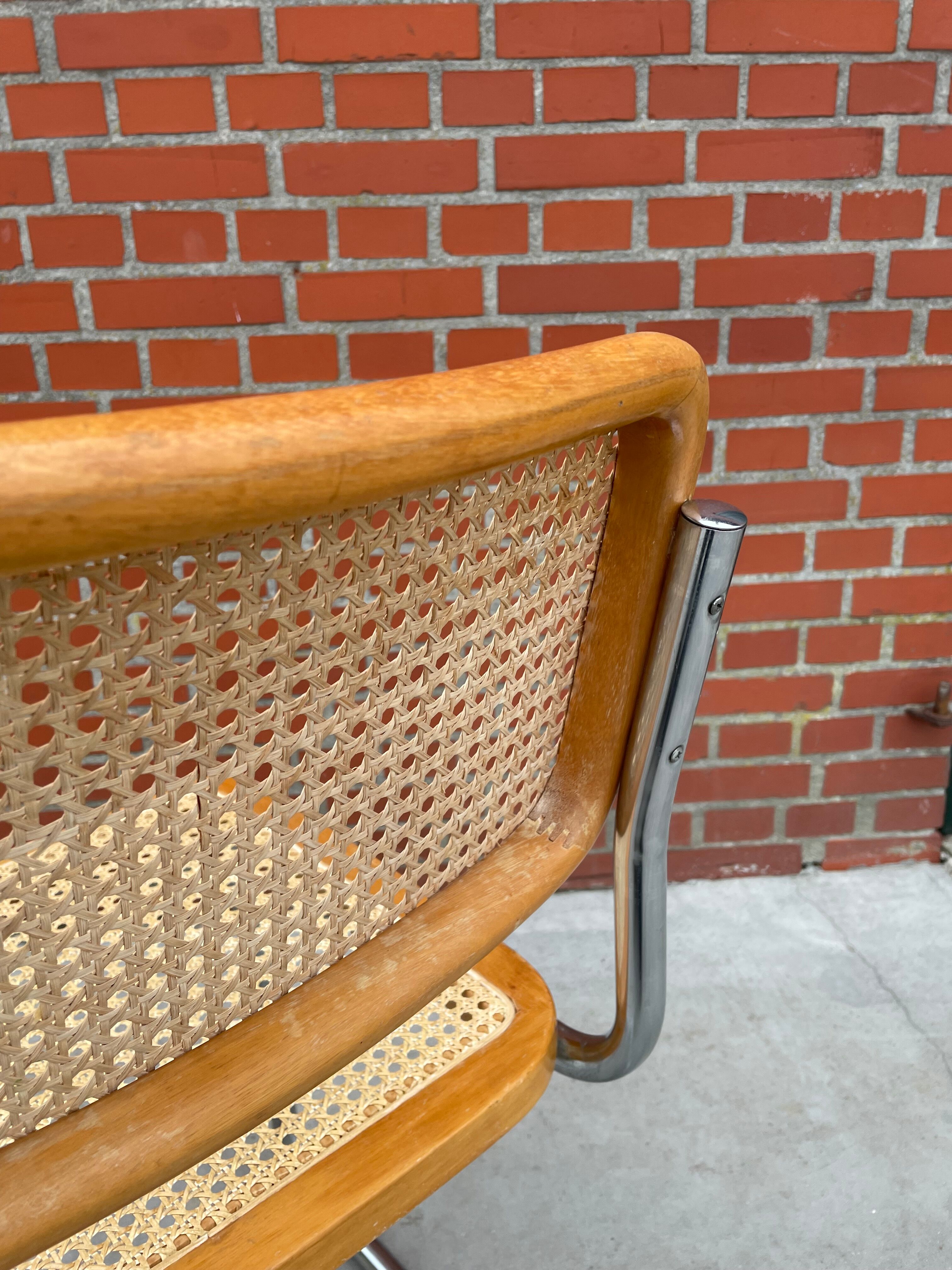 Cesca design chair b32 model in chrome