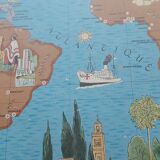 Red Cross Centenary World Map by Lucien Boucher