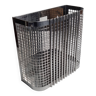 Chromed steel industrial wall paper basket, 60s