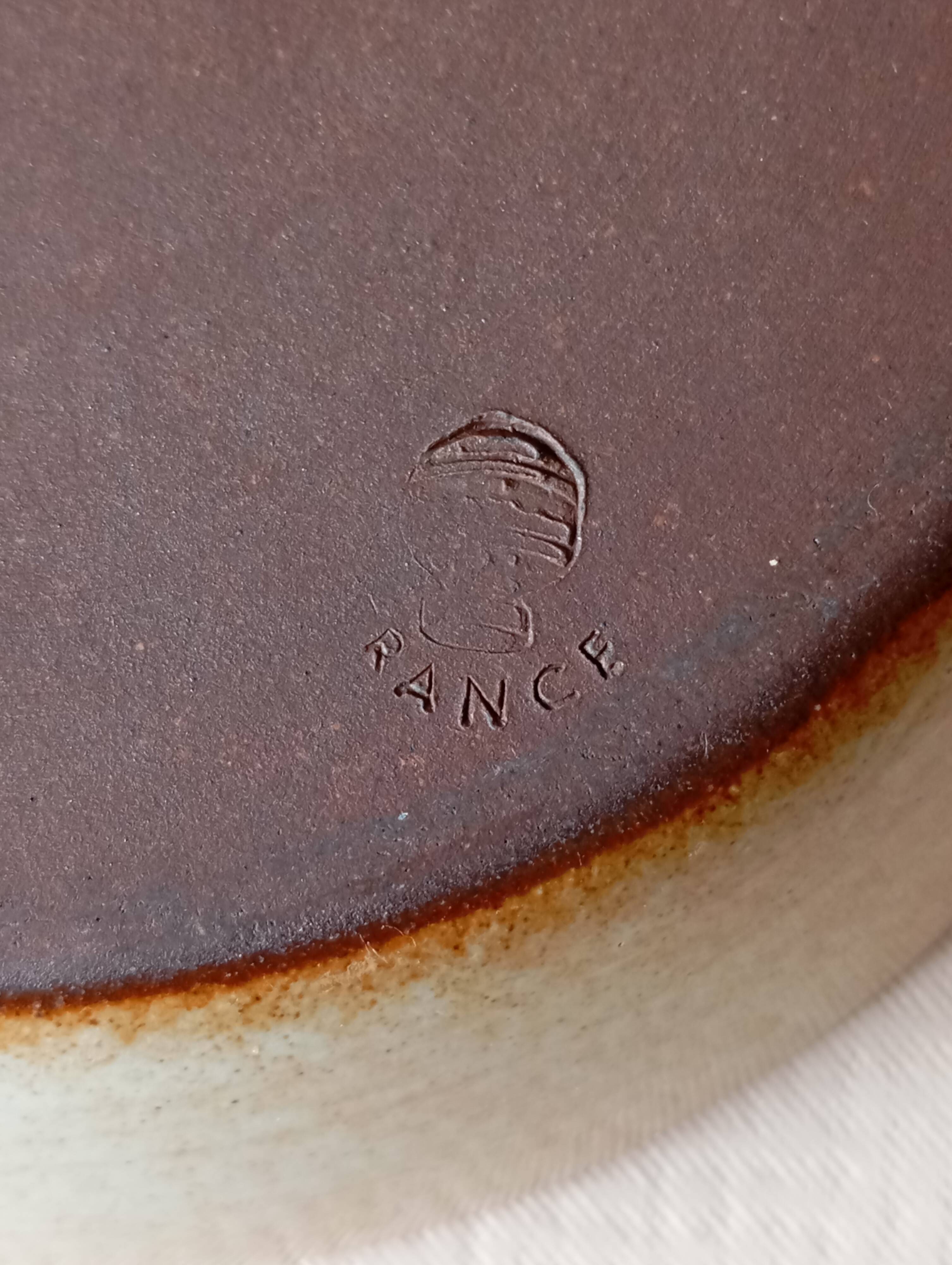 4 Montgolfier stoneware calotte plates