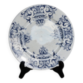 Assiette ancienne terre de fer Creil et Montereau - Service Rouen - Décor b